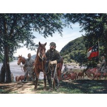 Civil War Art - Jackson Meets Little Sorrel - John Paul Strain